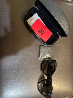 Salvatore Ferragamo Black Sunglasses with Case